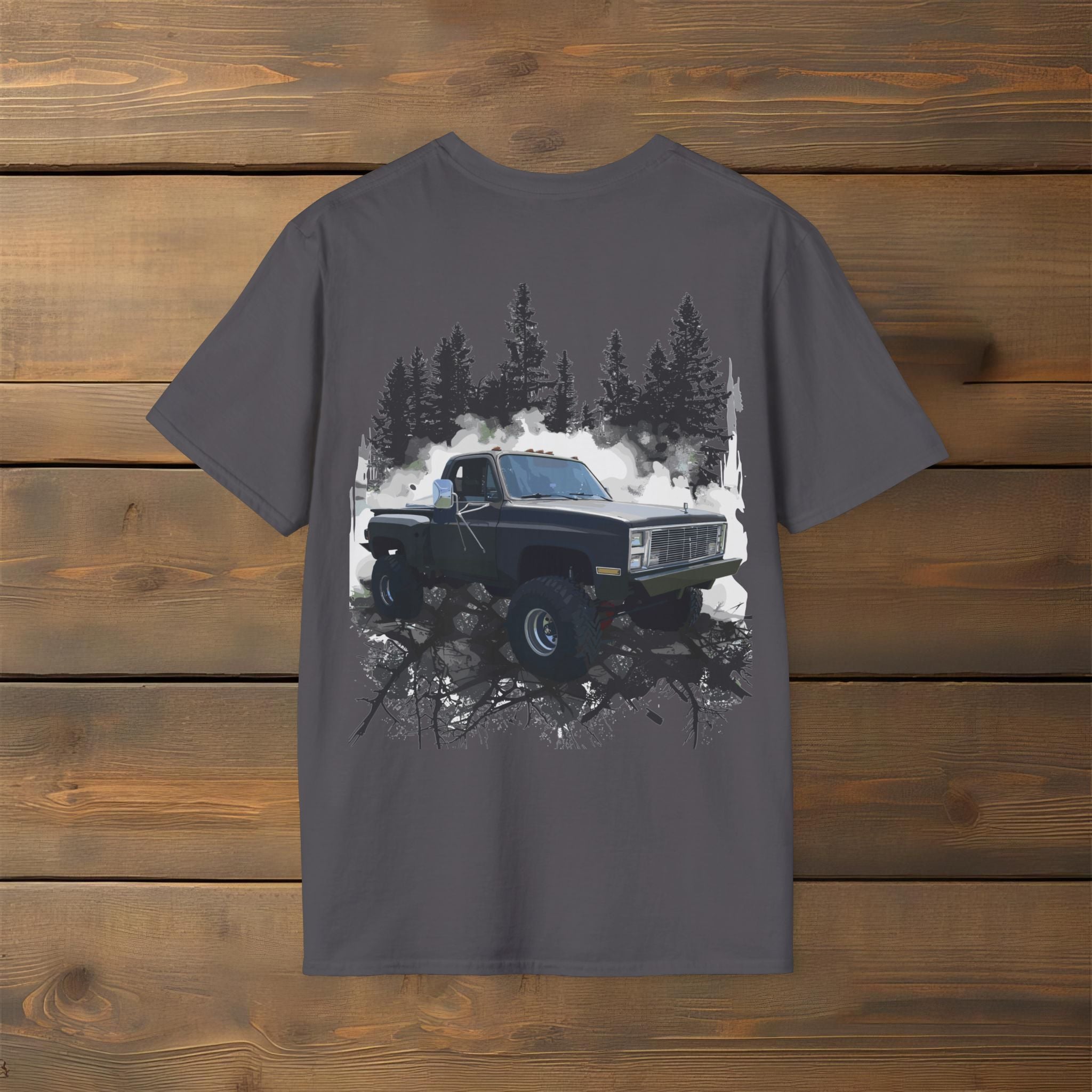 Vintage illustration Forest scene