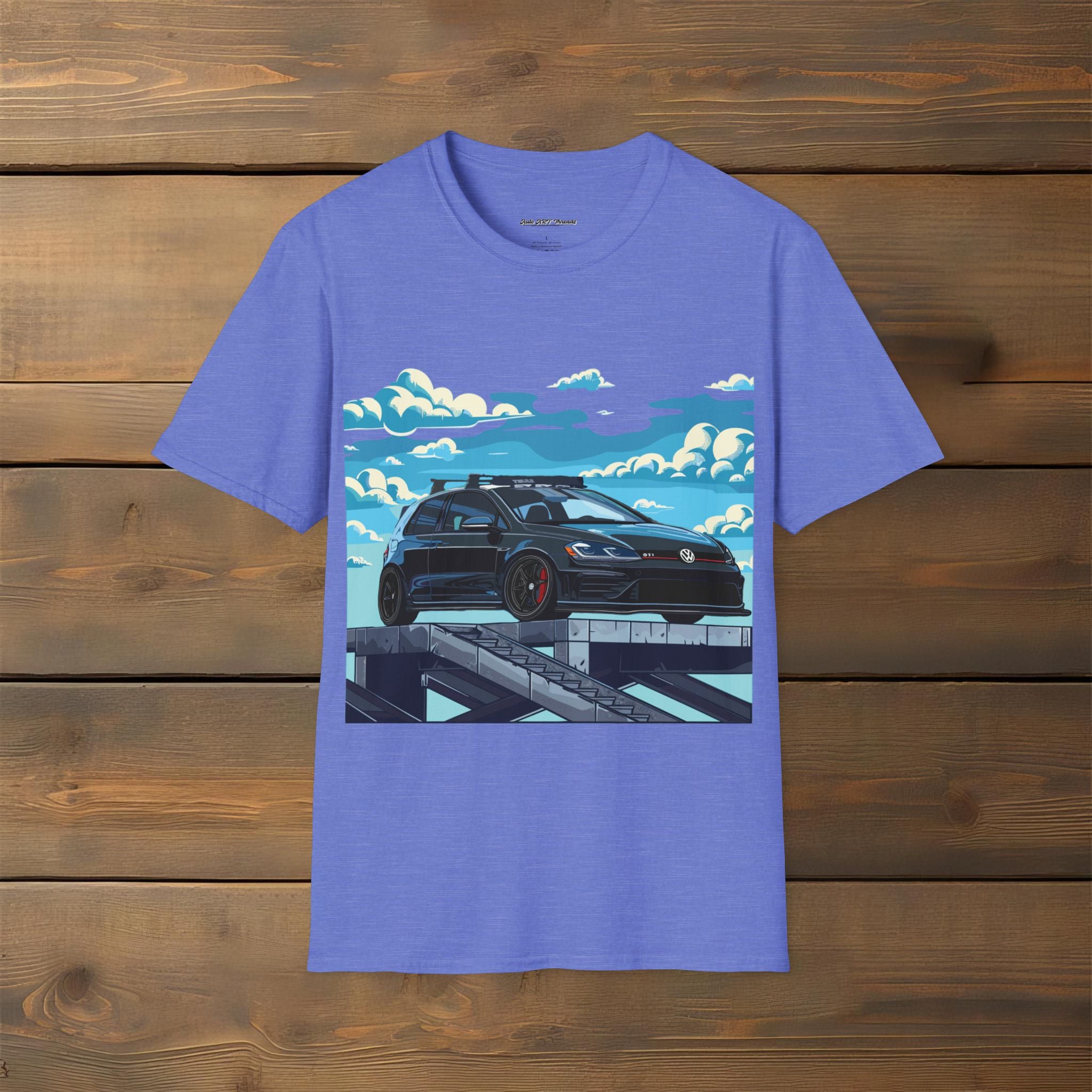 Cartoony black Volkswagen GTI