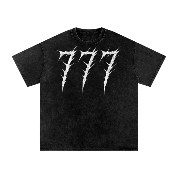 7E7H FB Acid Wash Oversize T-Shirt - 250 GSM image 1