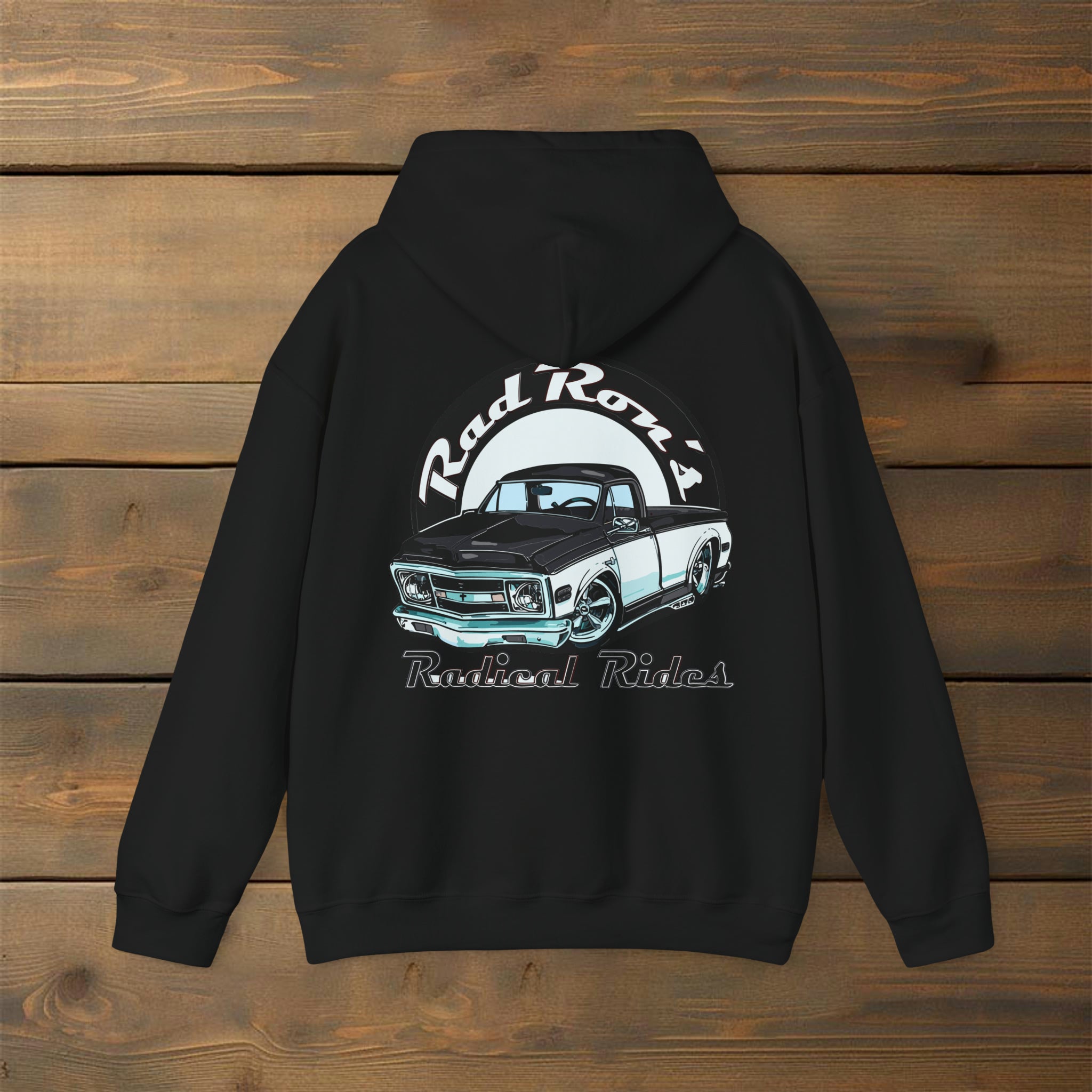 Black-White Logo R4 Hoodie