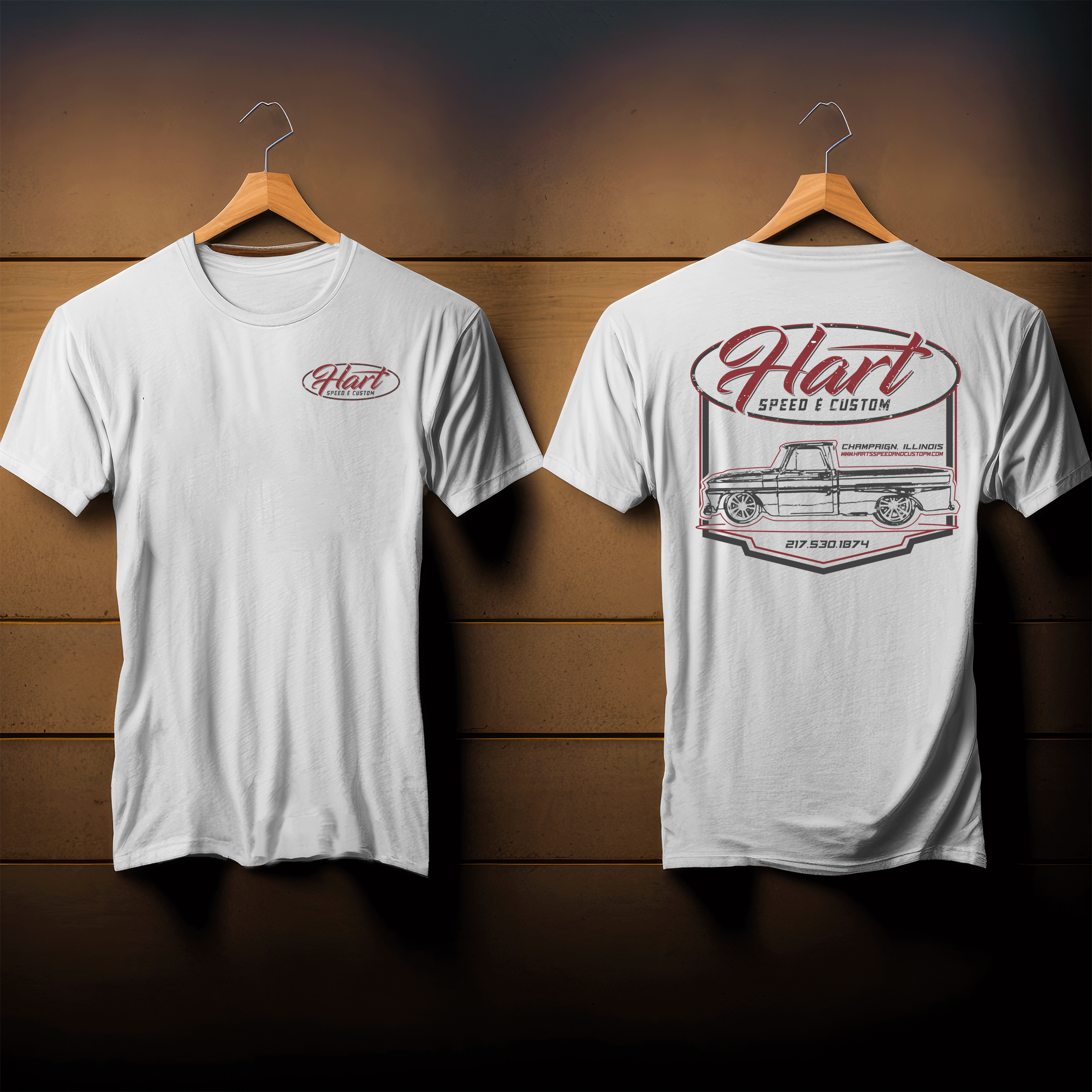 Hart Speed and Customs - Vintage Style Tee
