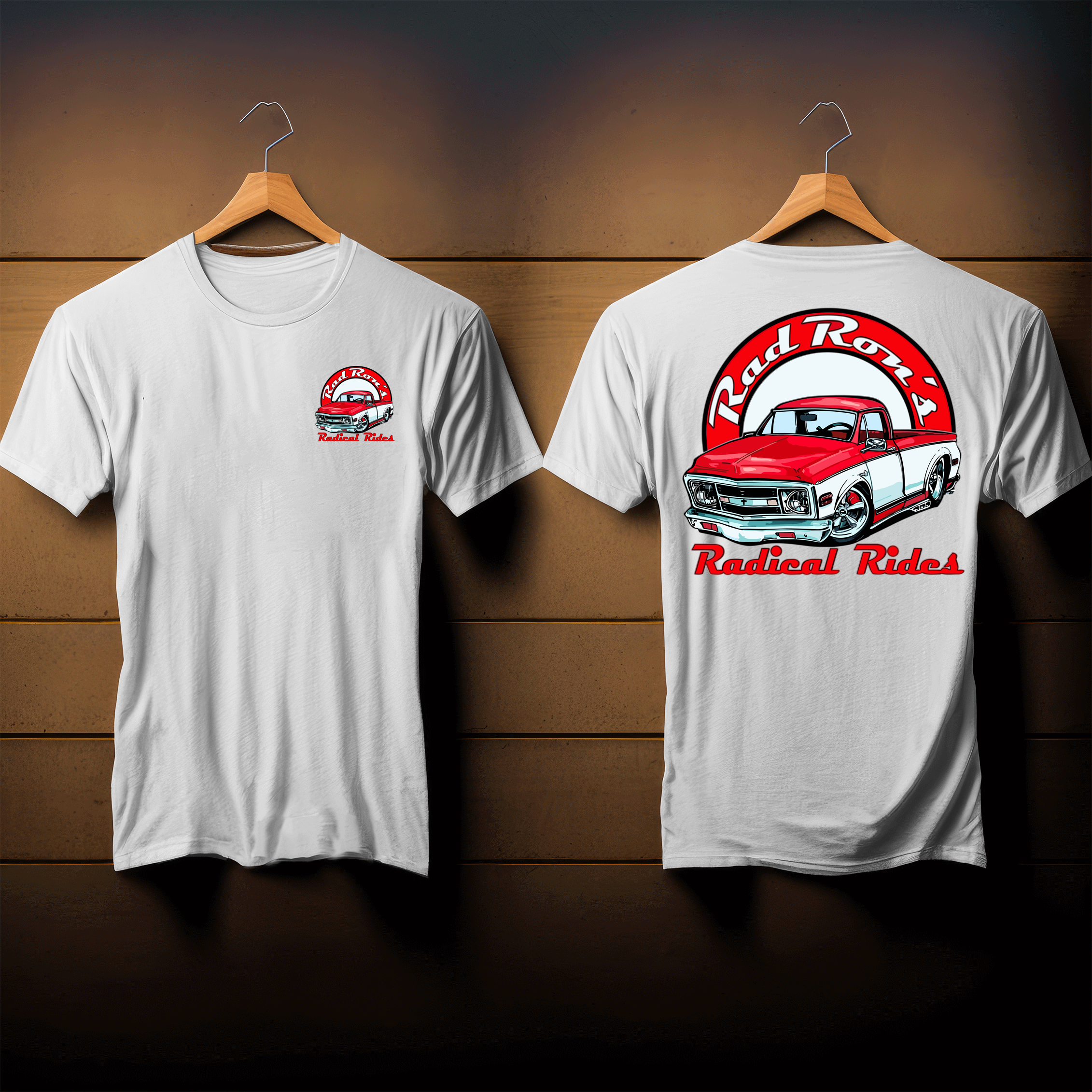 Rad Rons Radical Rides Red-White