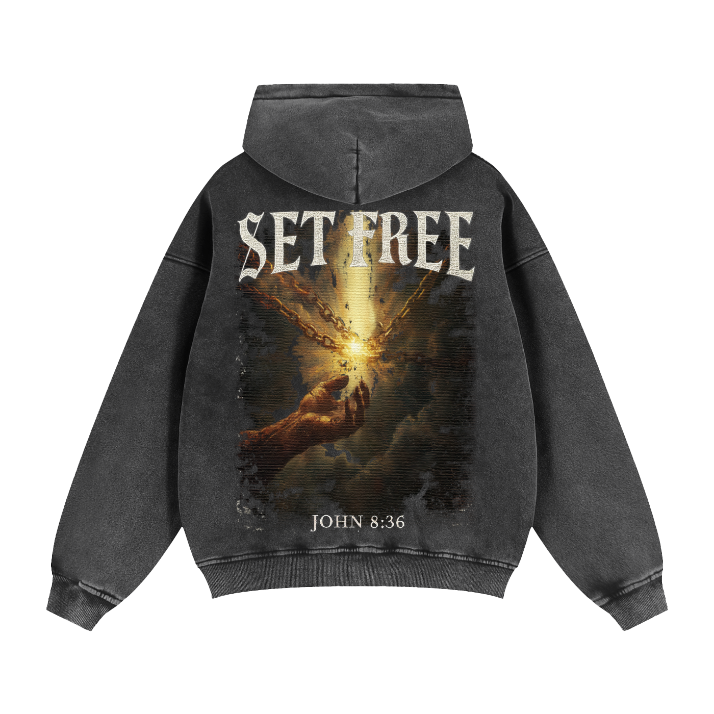 Broken Chains Zip Through Hoodie