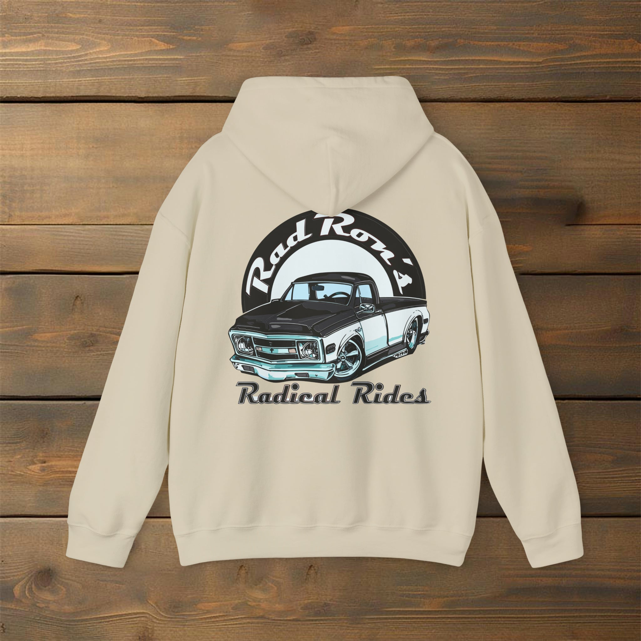 Black-White Logo R4 Hoodie