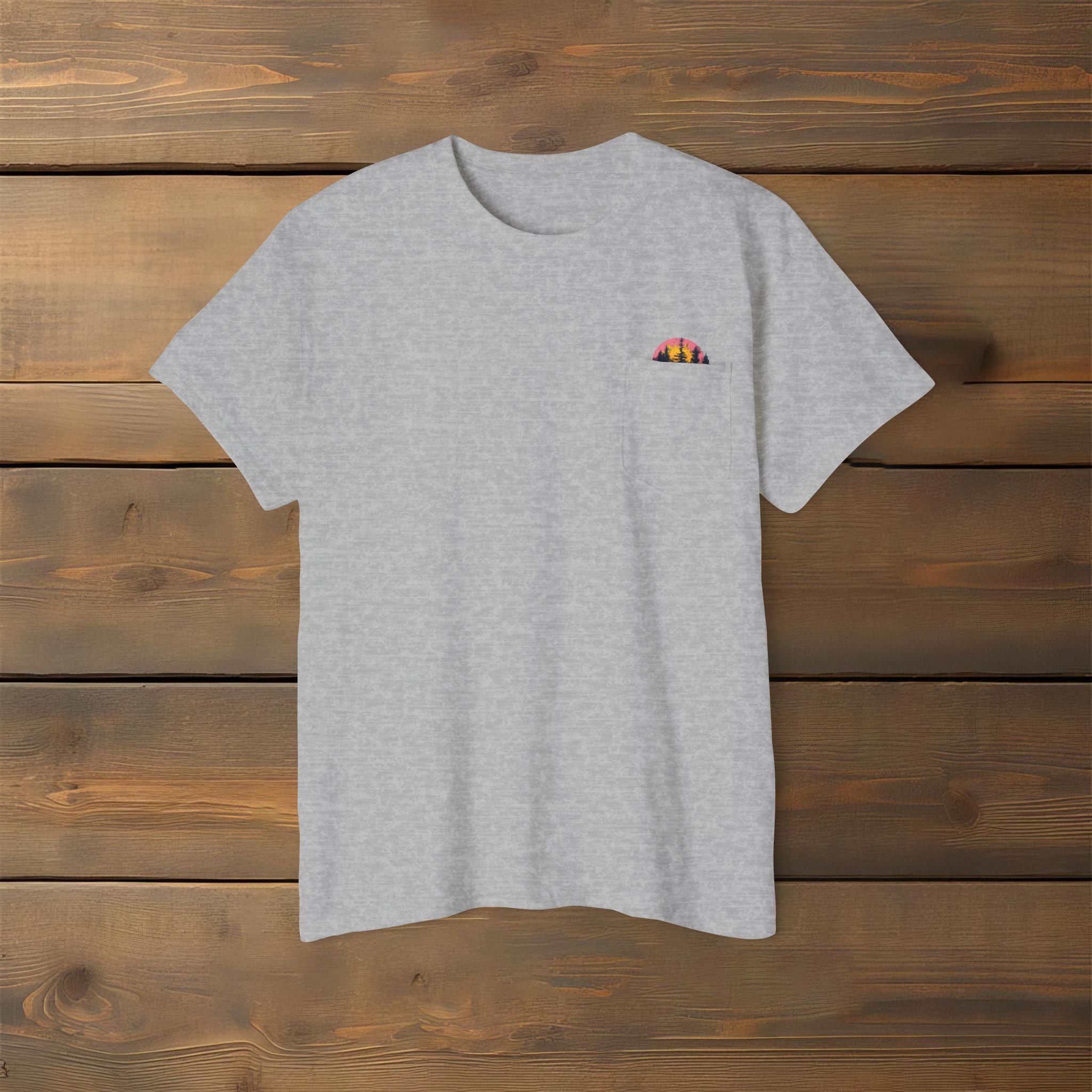 Pocket Tee (stylized tree background)