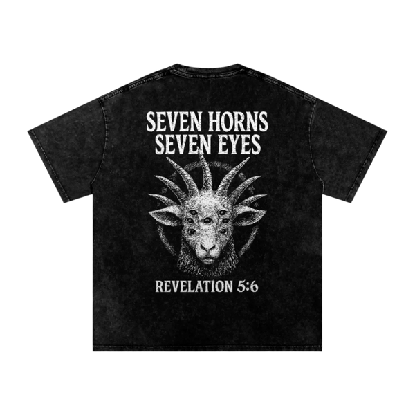 7E7H FB Acid Wash Oversize T-Shirt - 250 GSM image 2