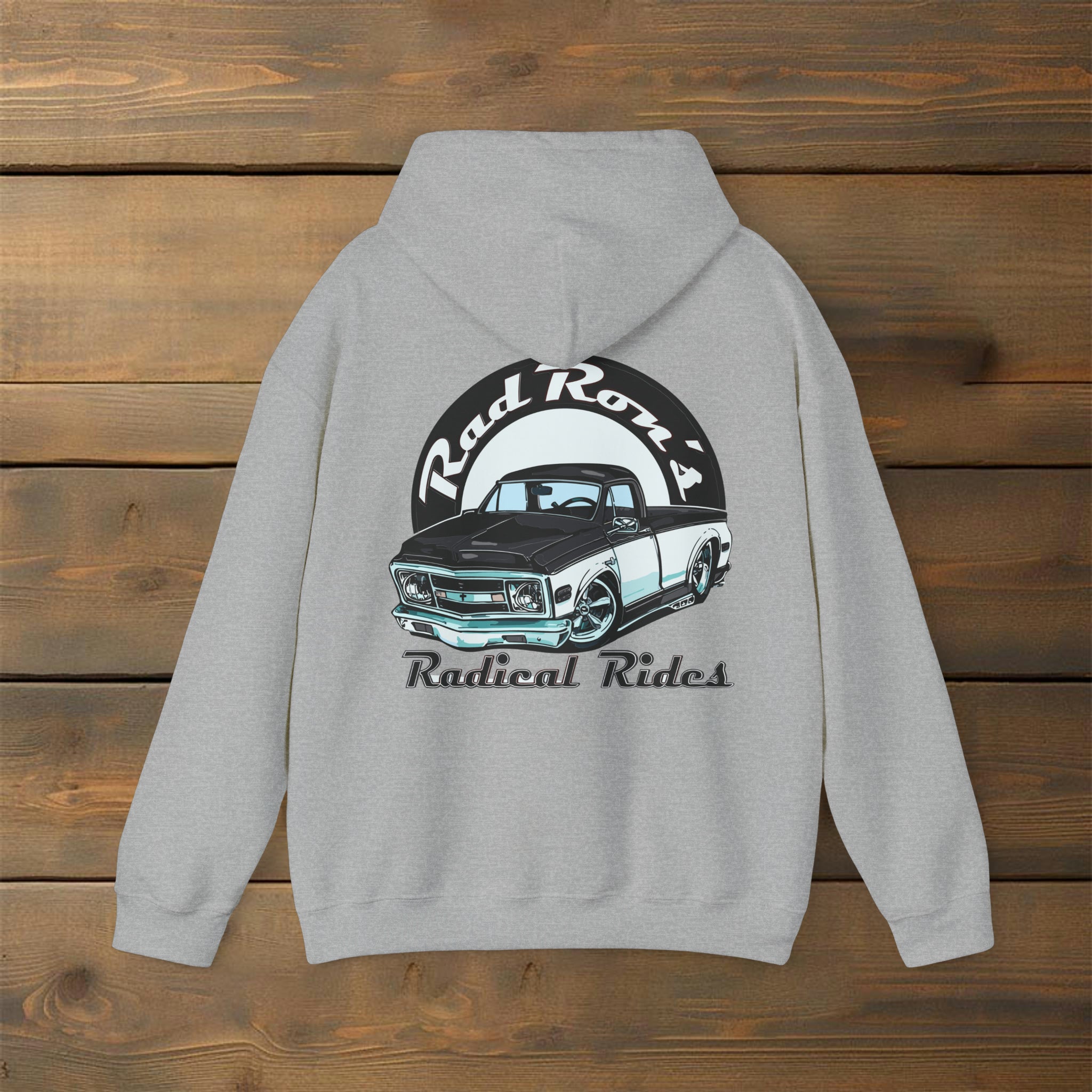 Black-White Logo R4 Hoodie