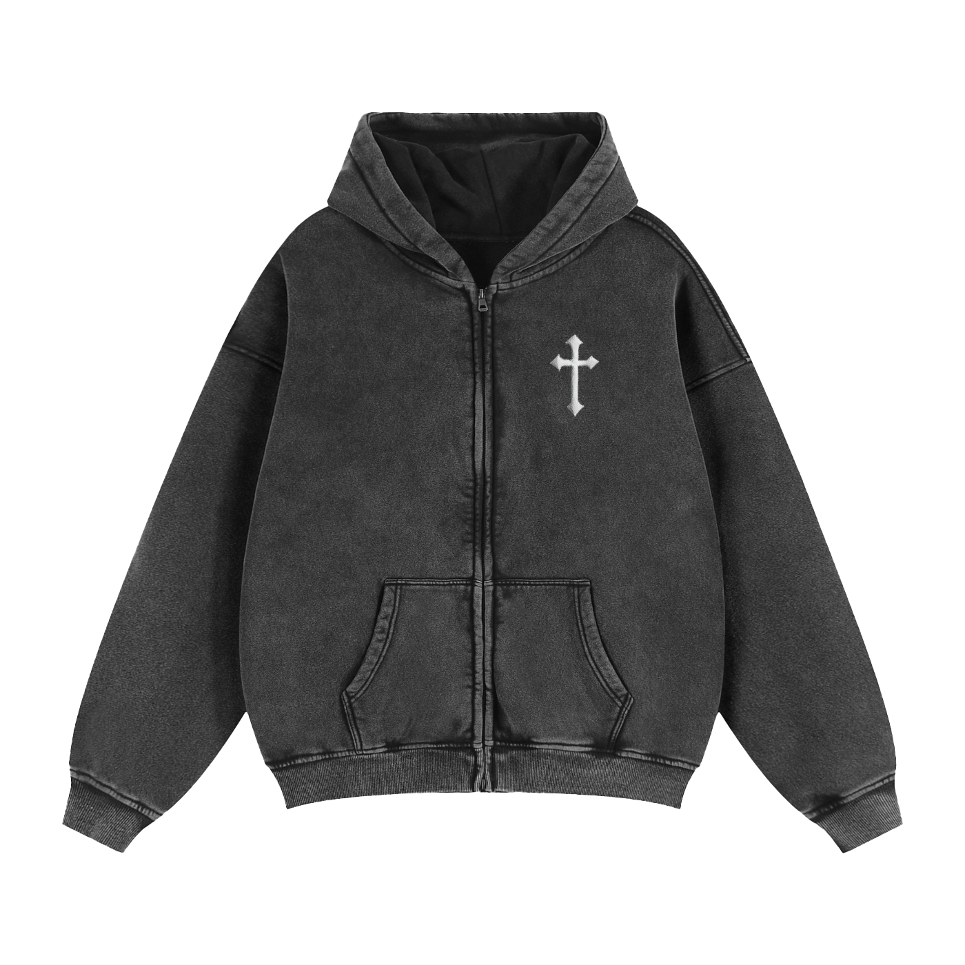 Broken Chains Zip Through Hoodie
