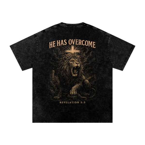 Overcome FB Acid Wash Oversize T-Shirt - 250 GSM image 2