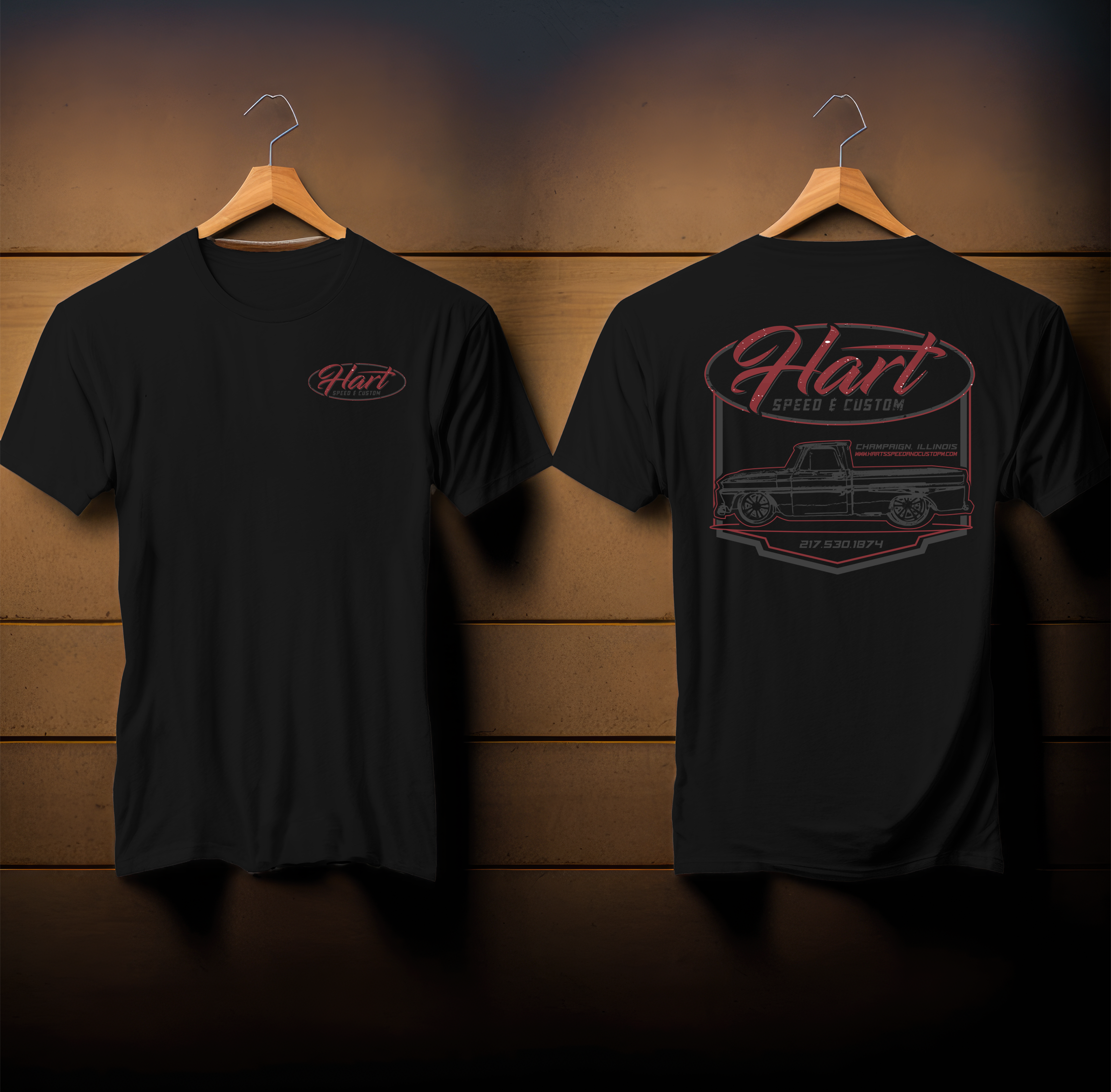 Hart Speed and Customs - Vintage Style Tee