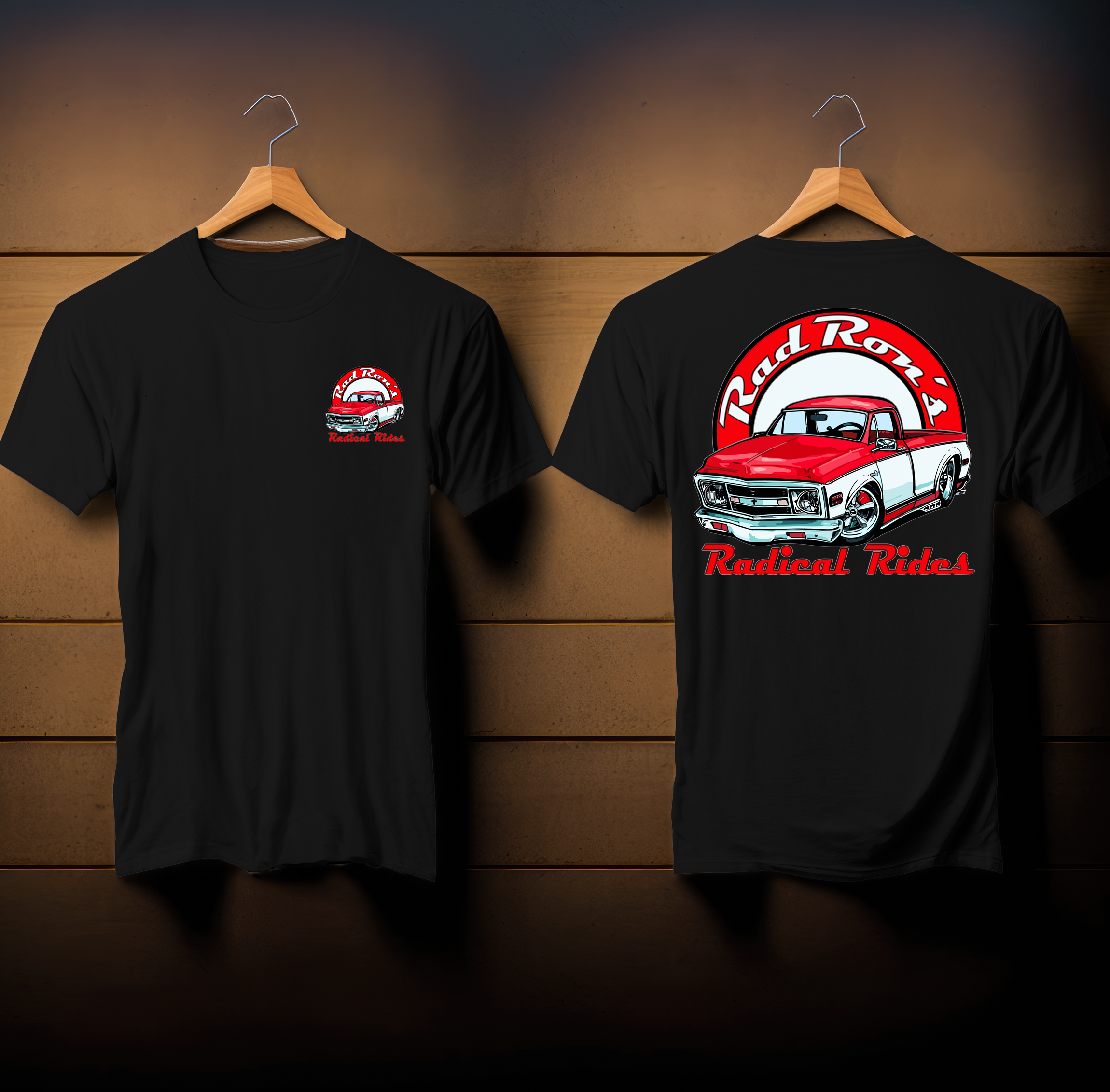 Rad Rons Radical Rides Red-White