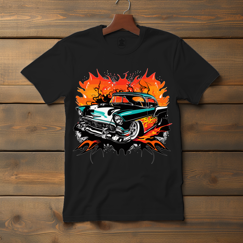 Vintage Fire 1955 Chevy V2