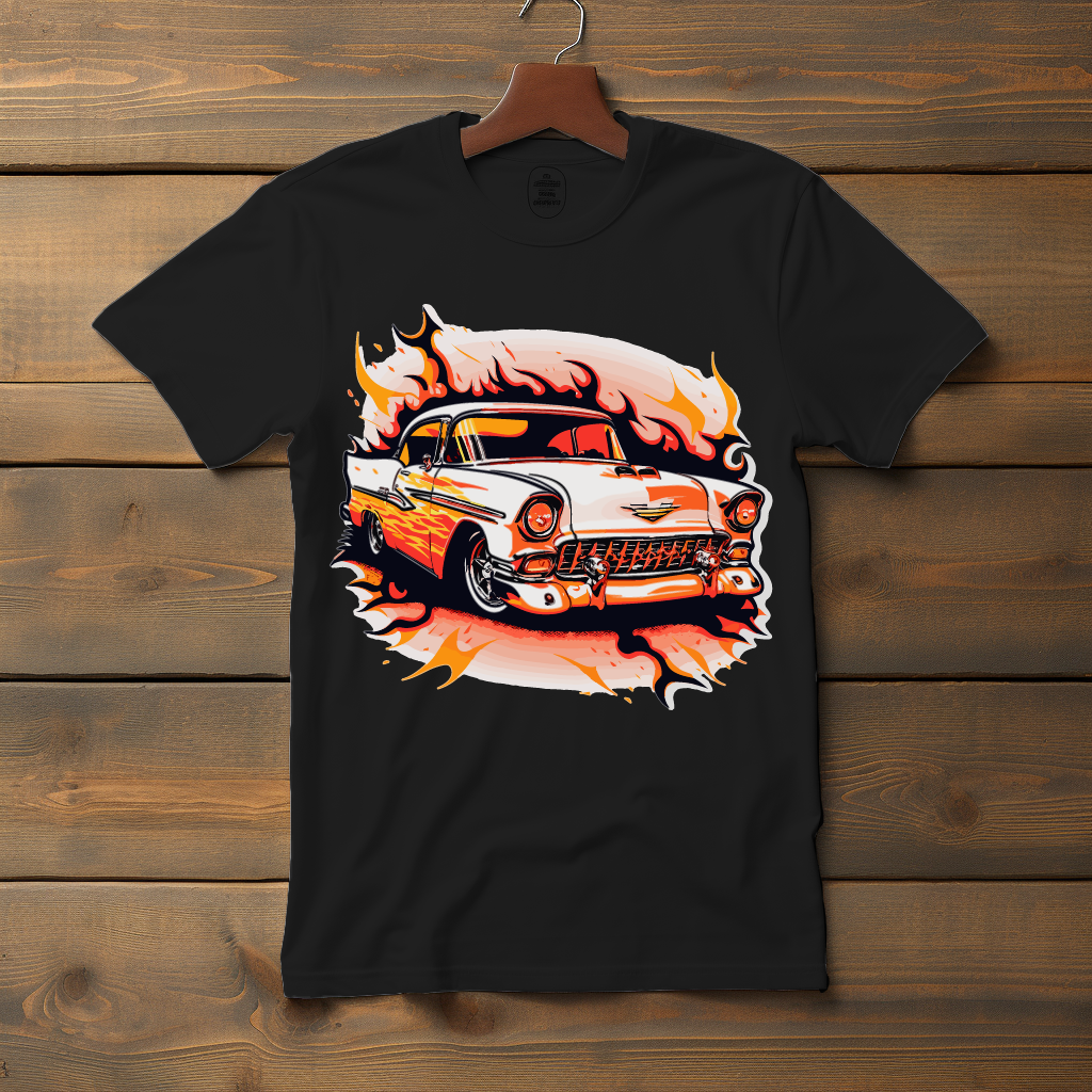 Vintage Fire 1955 Chevy V3