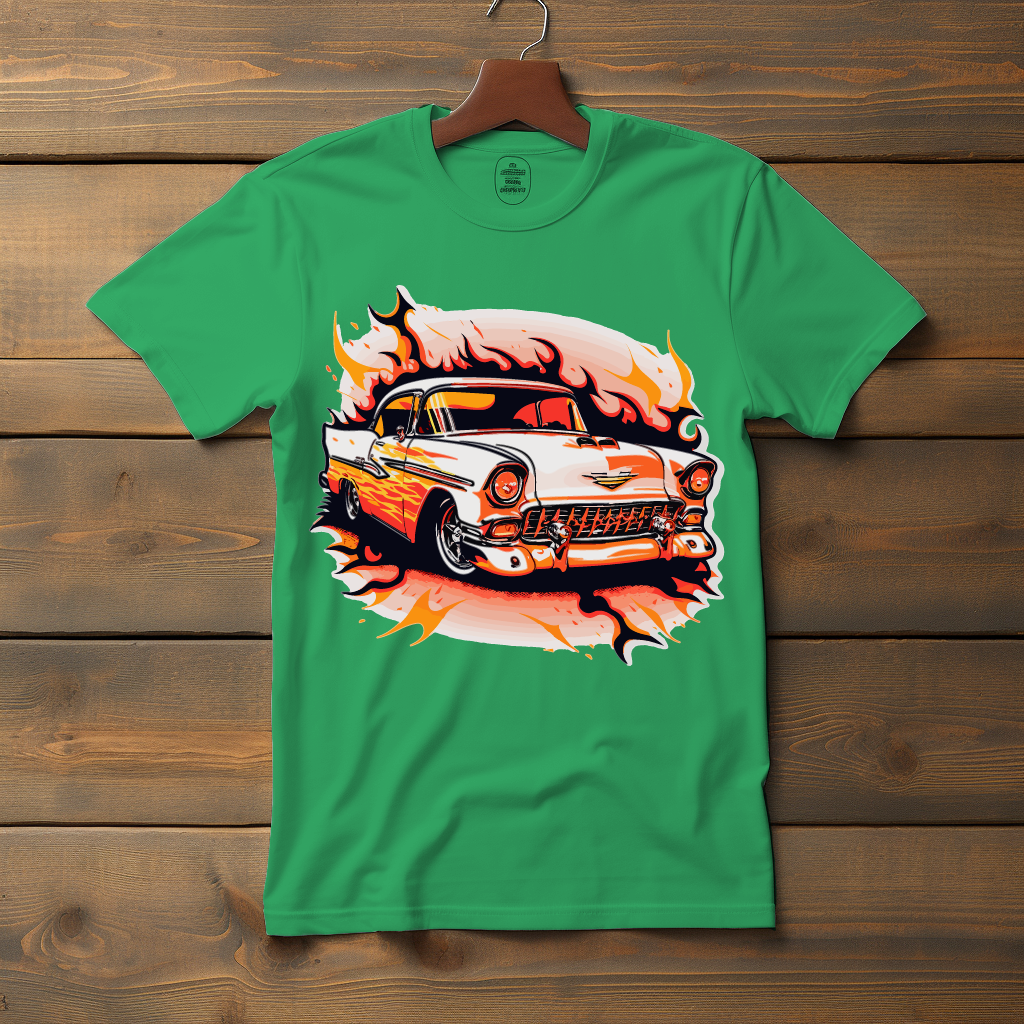 Vintage Fire 1955 Chevy V3