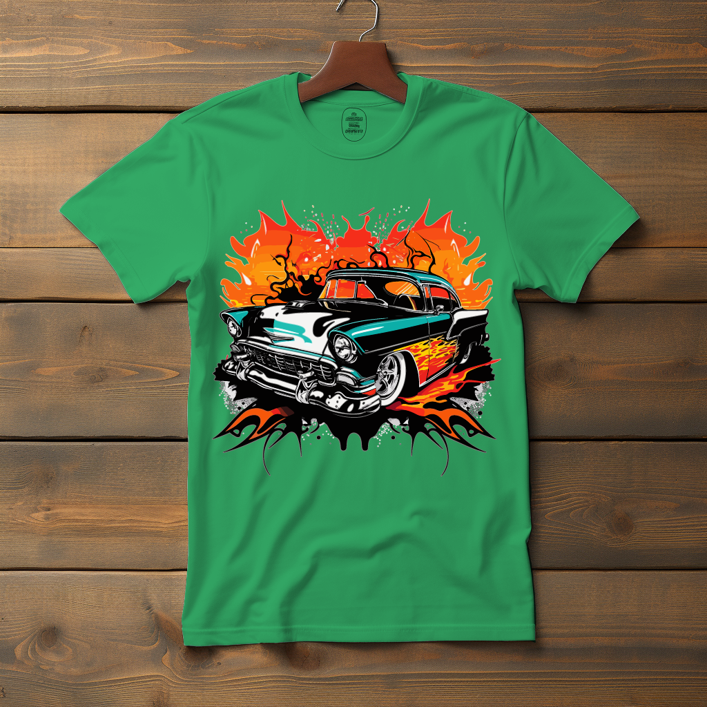 Vintage Fire 1955 Chevy V2