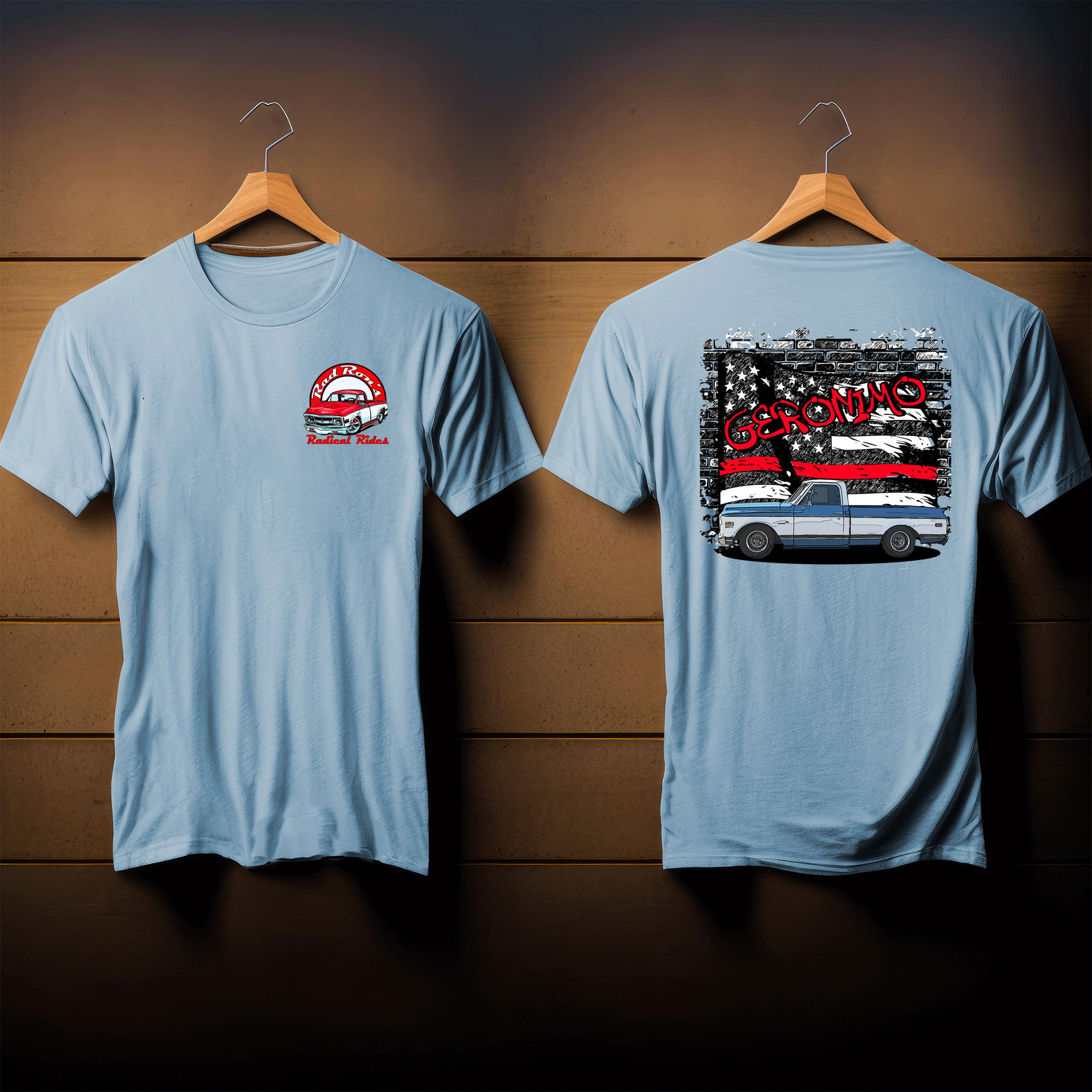 Fireman flag of Geronimo T-shirt