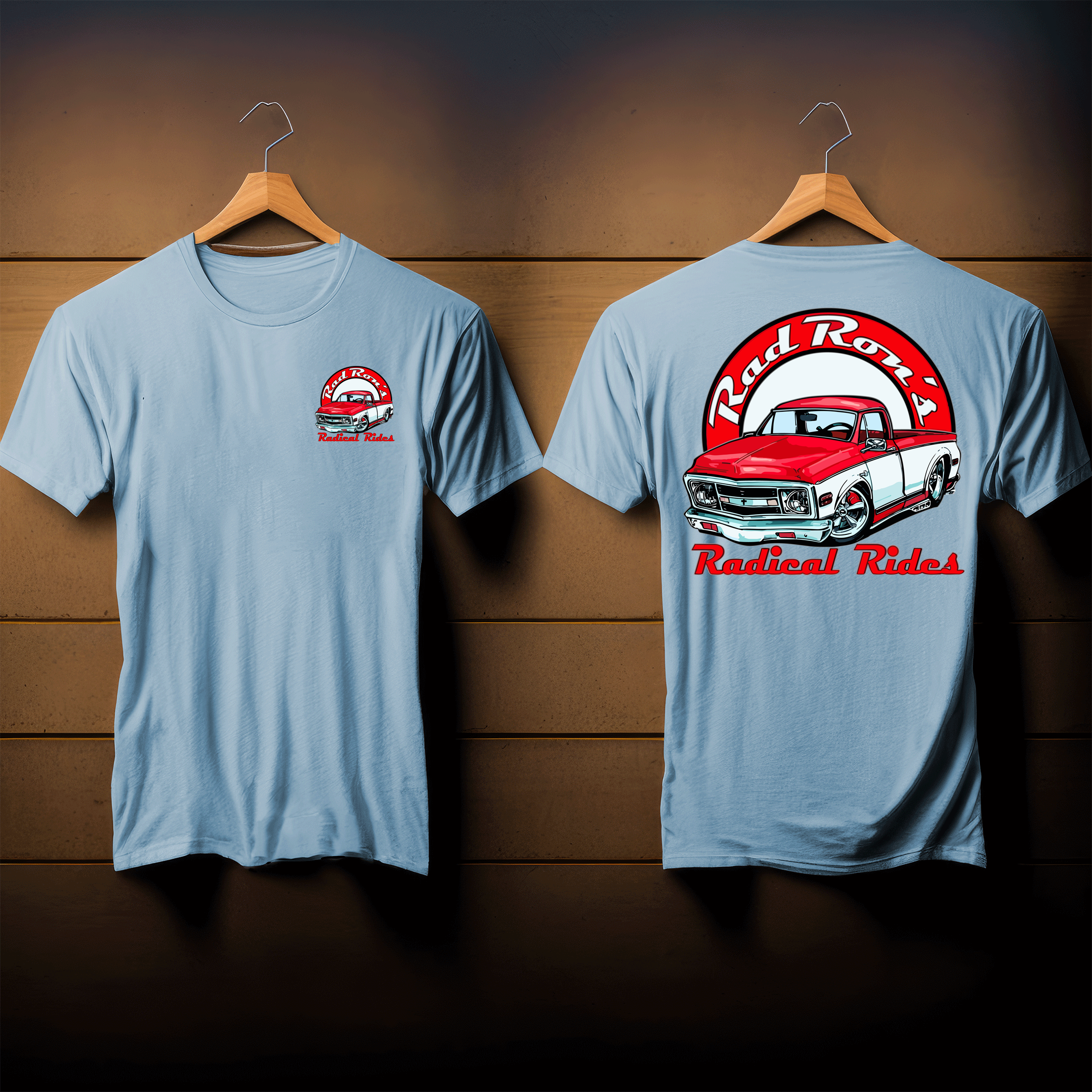 Rad Rons Radical Rides Red-White