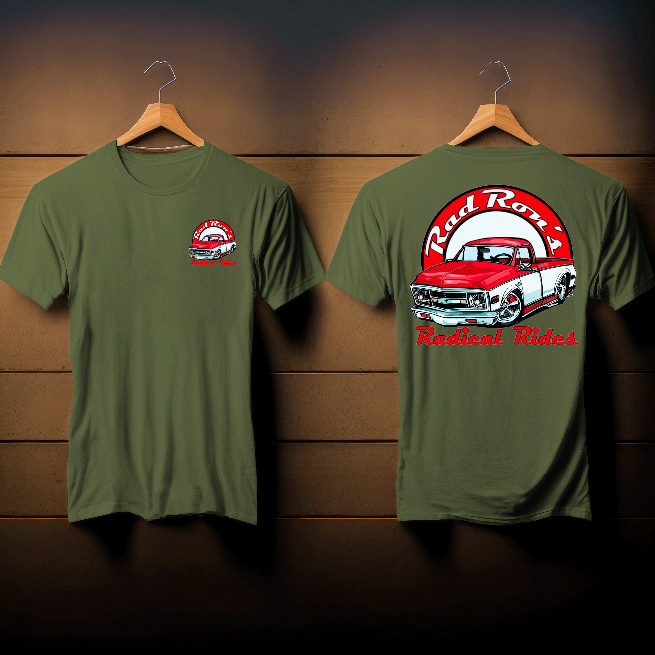 Rad Rons Radical Rides Red-White