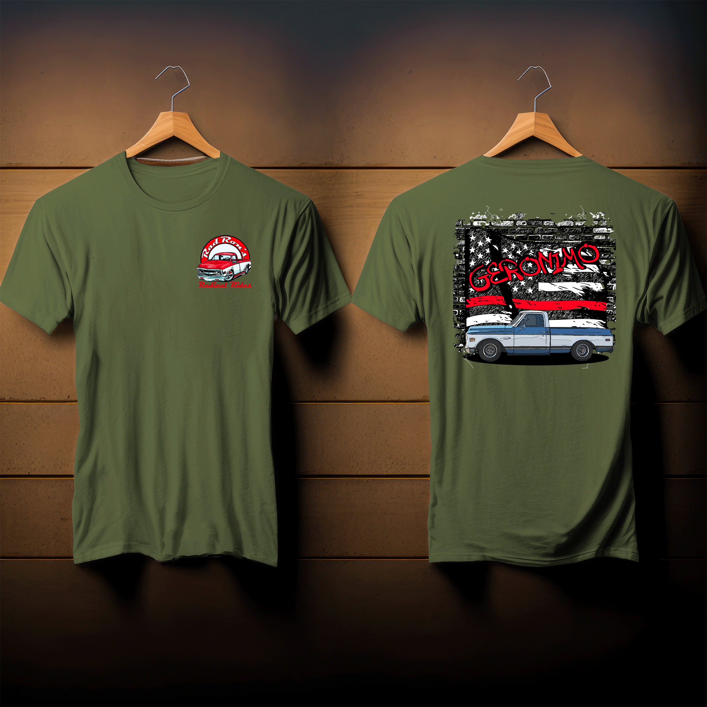 Fireman flag of Geronimo T-shirt