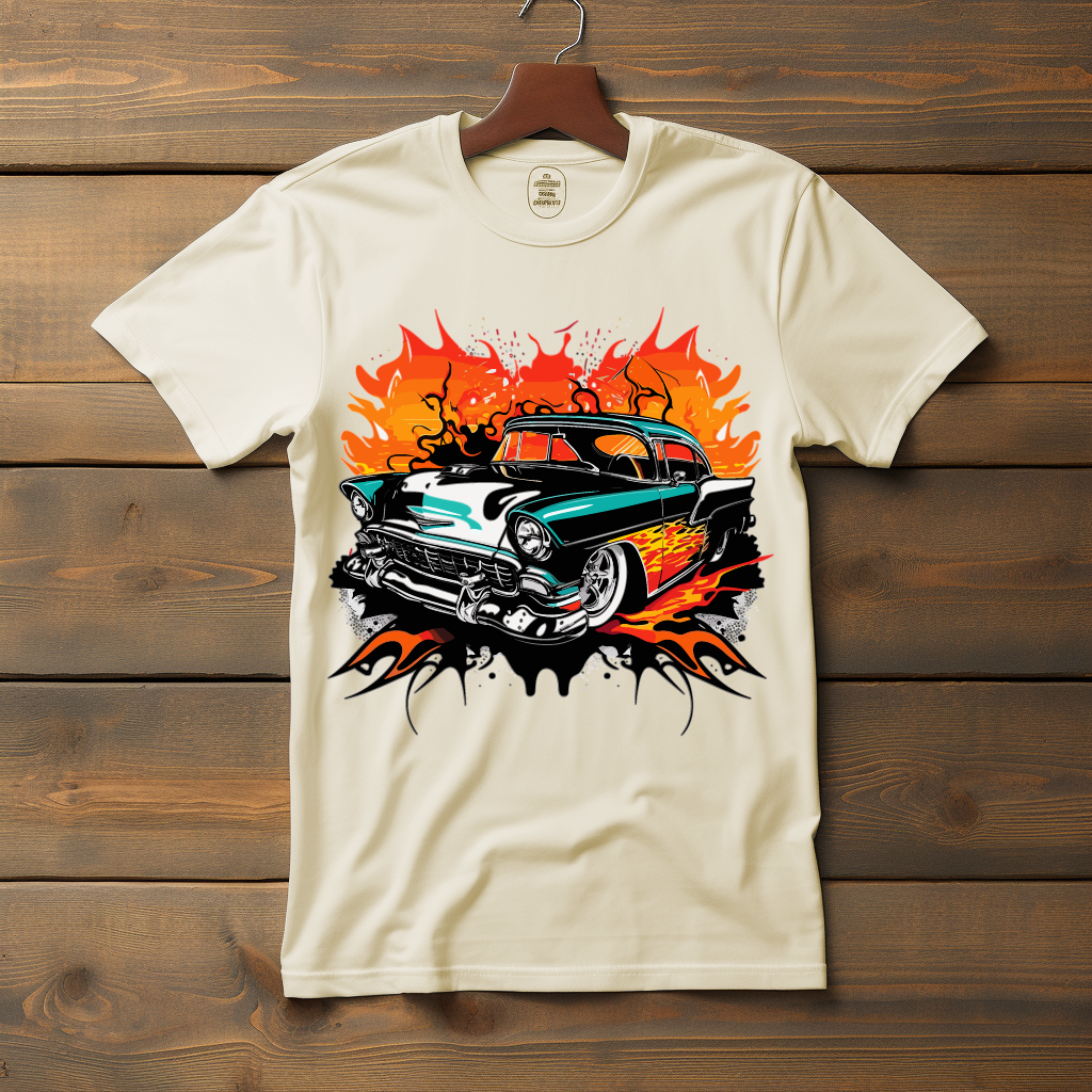 Vintage Fire 1955 Chevy V2