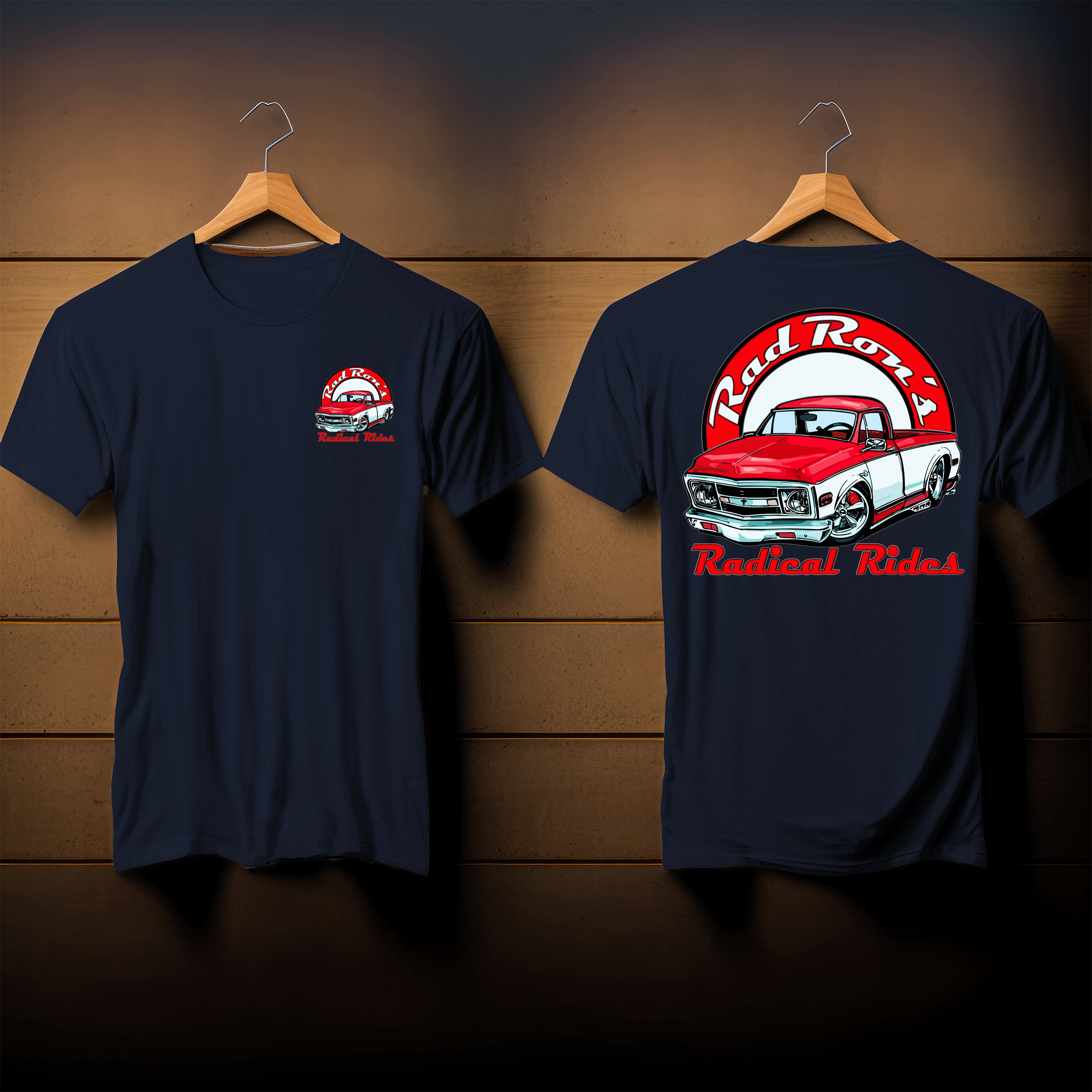 Rad Rons Radical Rides Red-White