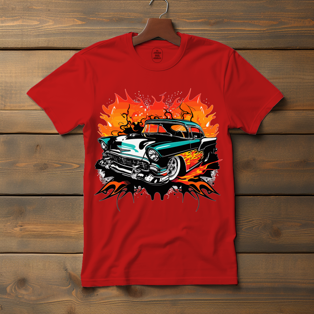 Vintage Fire 1955 Chevy V2