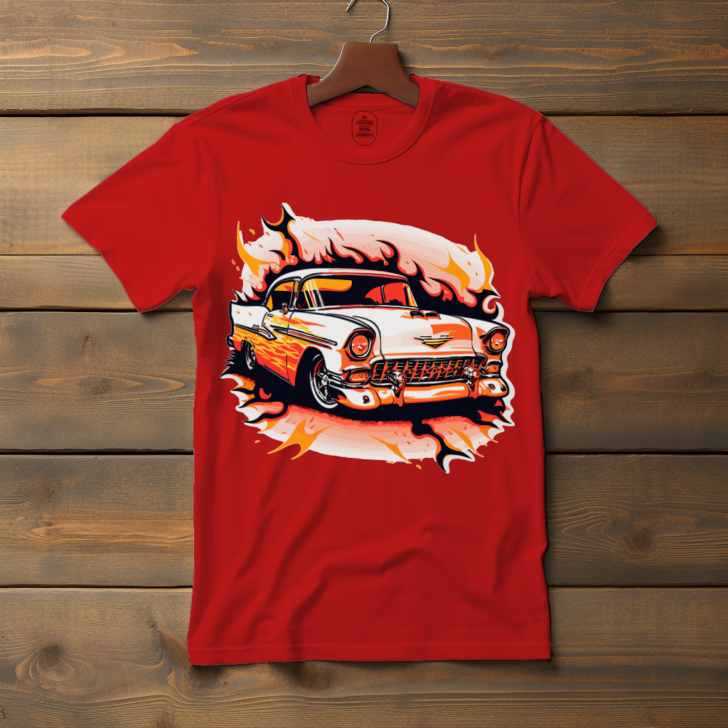 Vintage Fire 1955 Chevy V3