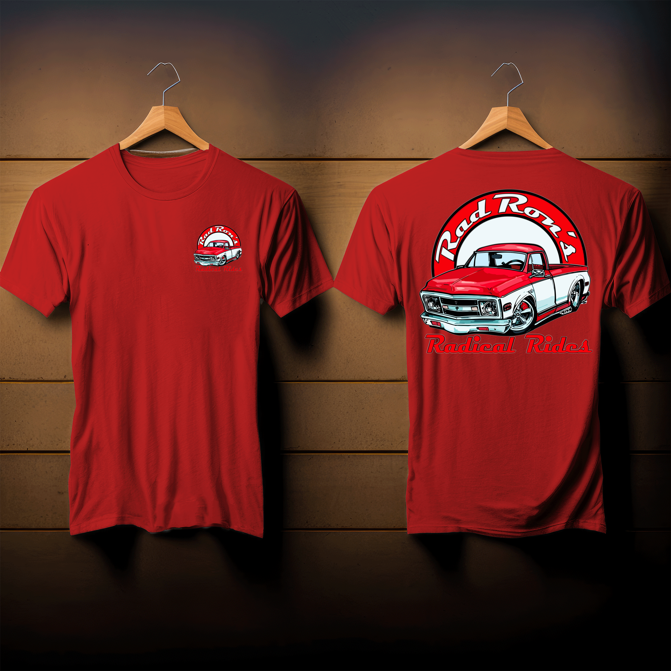 Rad Rons Radical Rides Red-White