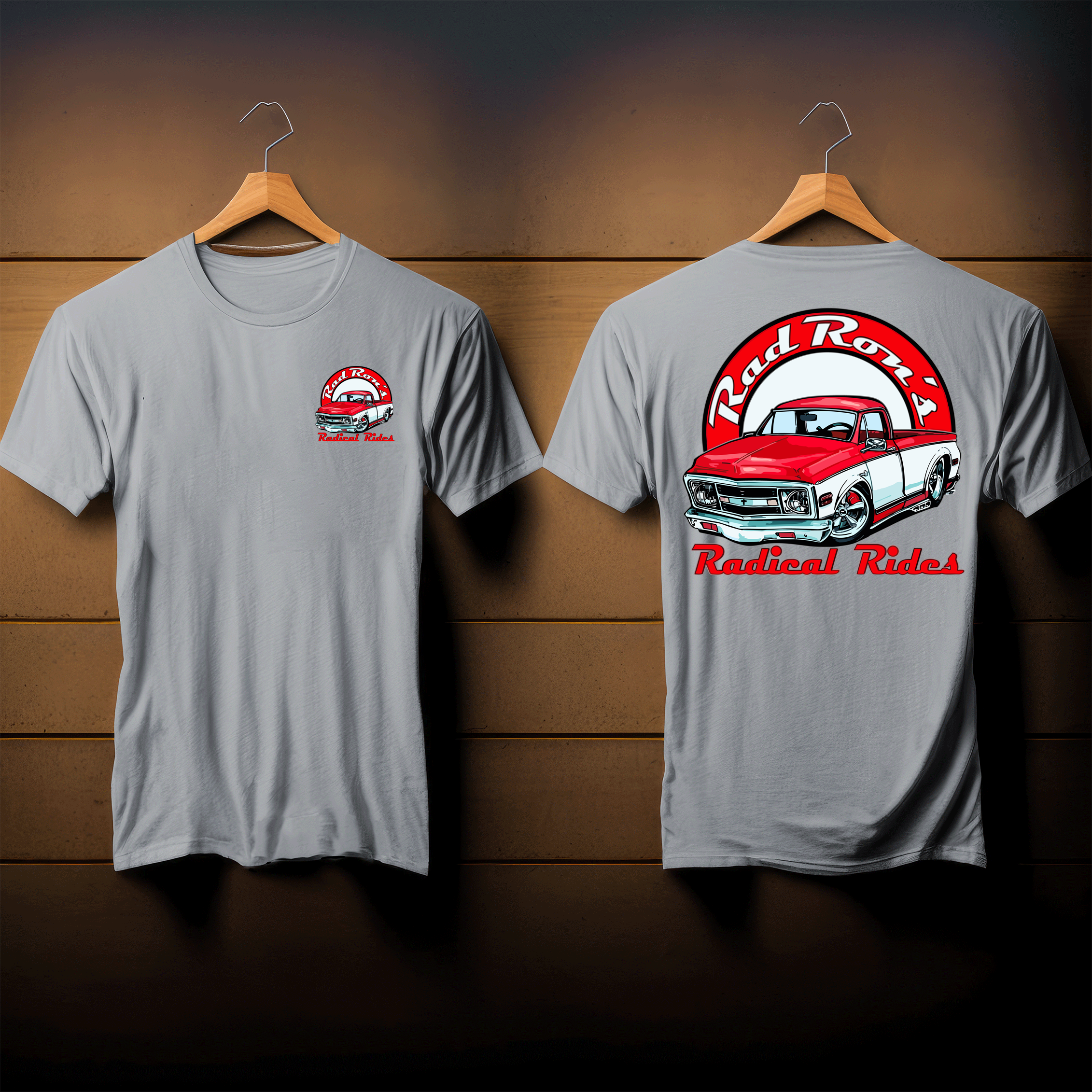 Rad Rons Radical Rides Red-White