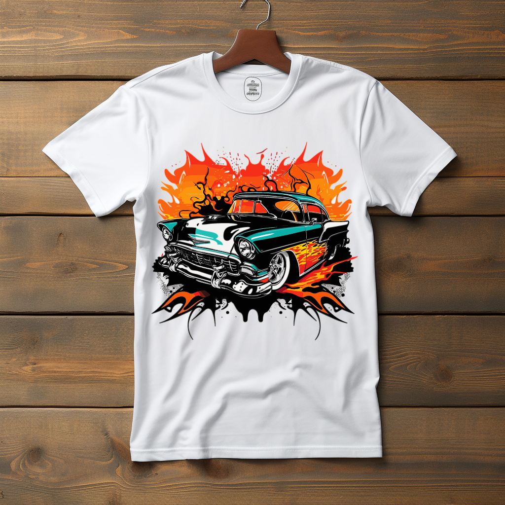 Vintage Fire 1955 Chevy V2