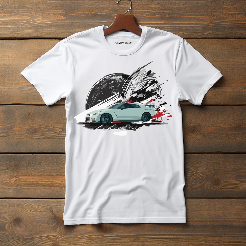 White Nissan GTR - Custom Design