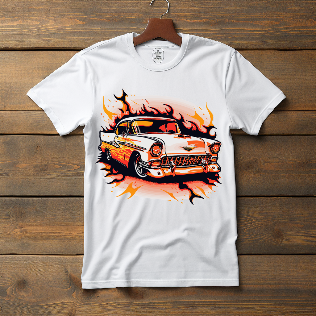 Vintage Fire 1955 Chevy V3