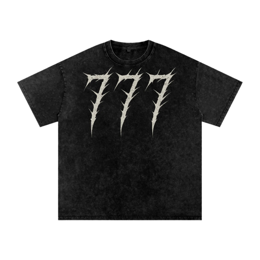 777 THE LAMB // Ash-Washed Relic Tee (Oversized 250 GSM Edition)