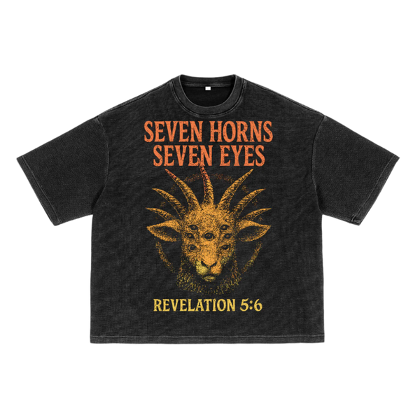 SEEING HORNS // Worn Vision Tee (Waffle Texture Edition) image 1