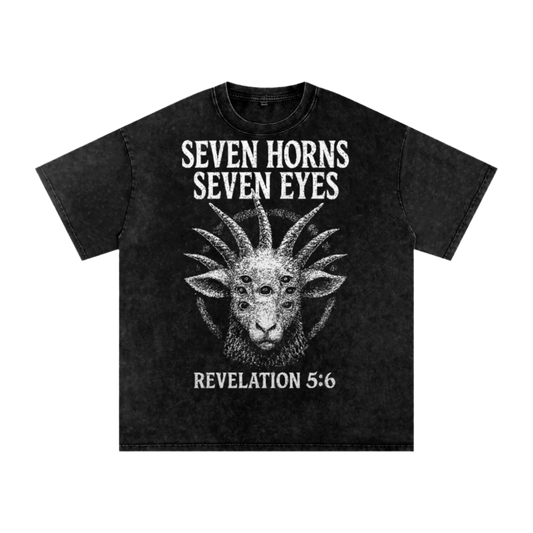 7E7H Acid Wash Oversize T-Shirt - 250 GSM