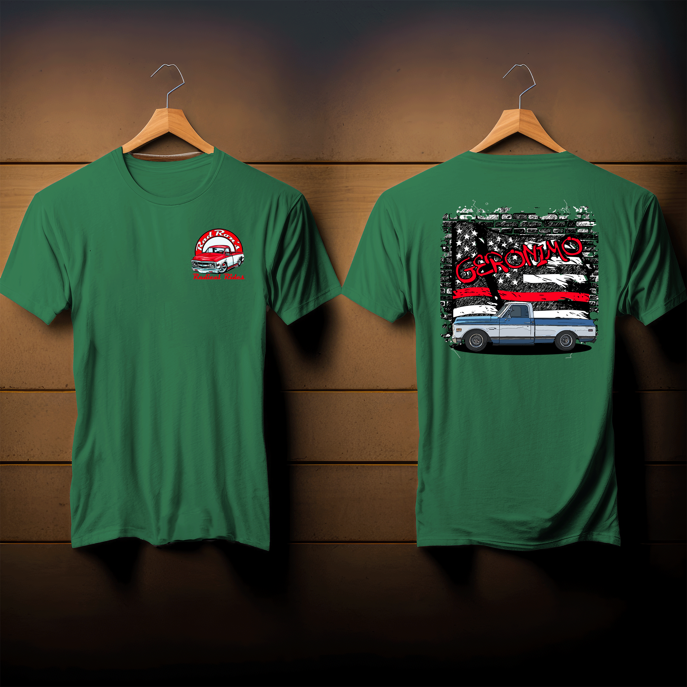 Fireman flag of Geronimo T-shirt