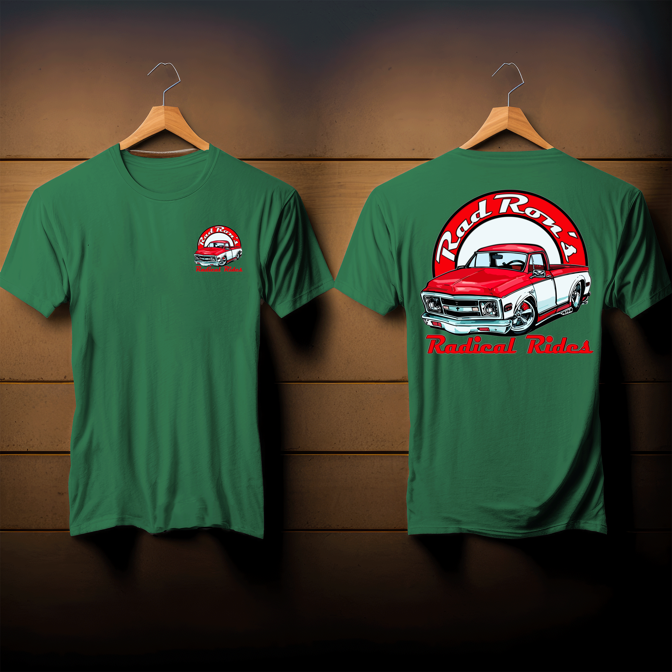 Rad Rons Radical Rides Red-White